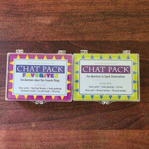 Conversation Starter Card Game 2 Chat Packs by The Question Guys New